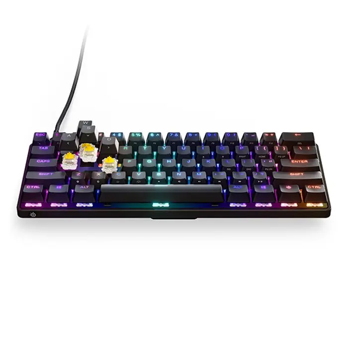 SteelSeries Gaming Keyboard Apex 9 Mini, RGB LED light, US, Black, Wired