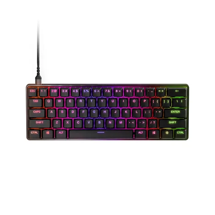 SteelSeries Gaming Keyboard Apex 9 Mini, RGB LED light, US, Black, Wired