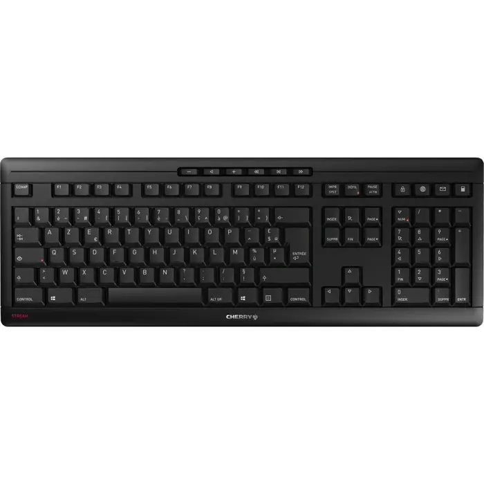STREAM DESKTOP RECHARGE (black, EU layout (QWERTY), Cherry SX scissor technology)
