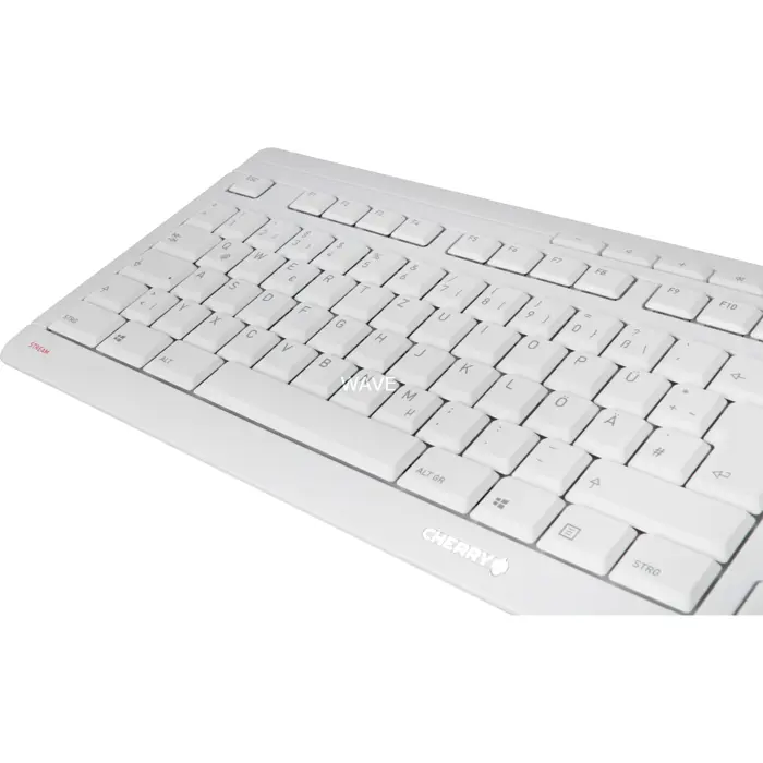 STREAM DESKTOP RECHARGE (white/gray, DE layout, Cherry SX scissor technology)