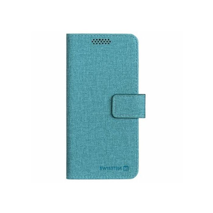 SWISSTEN preklopni etui za mobitel, veličina L, 148 x 71mm, tekstil, plava