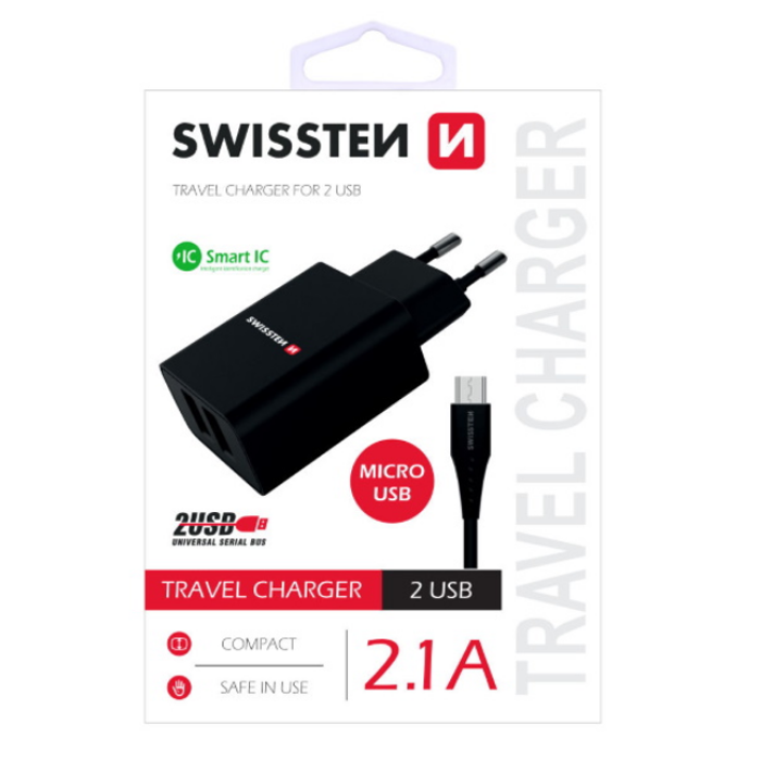 swissten-punjac-za-ac220-2xusb-21a-smart-ic-crni-microusb-ka-71087-8595217464391.webp
