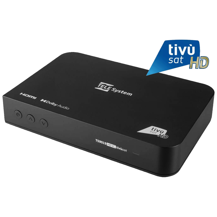 TELE System Prijemnik satelitski, DVB-S/S2 sa tivùsat smart karticom - TS9019 HD + Tivusat karte