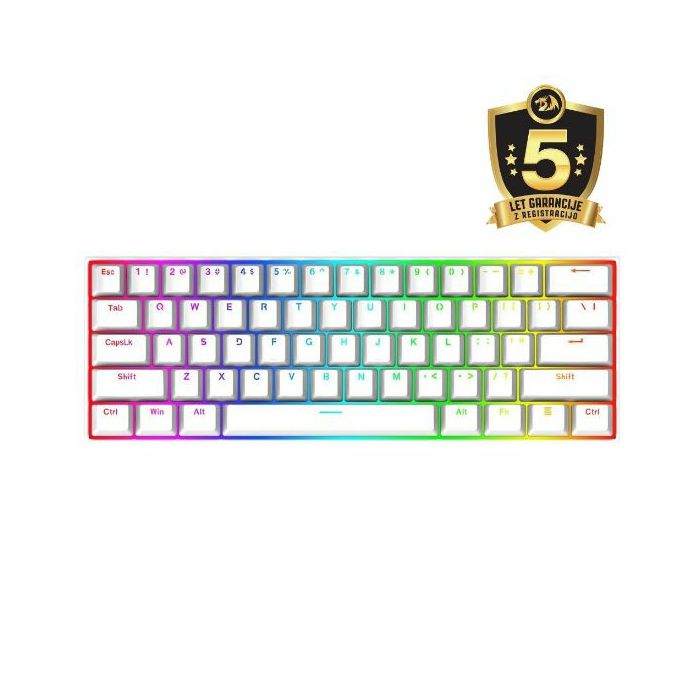 Tipkovnica REDRAGON DRAGONBORN K630 RGB, mehanička, bijela