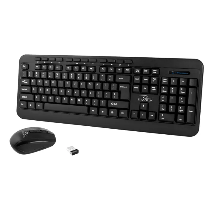 TITANUM TK108 Keyboard + mouse Black