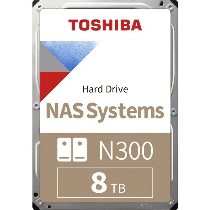 Toshiba 8TB N300 NAS 3.5" SATA 6Gb/s 7200rpm 512MB HDD