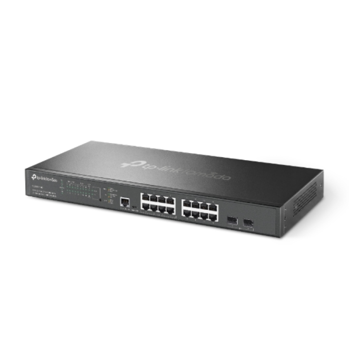 TP-LINK 16-Port 2.5G and 2-Port 10GE SFP+ L2+ Managed switch / switch with 8-Port PoE+