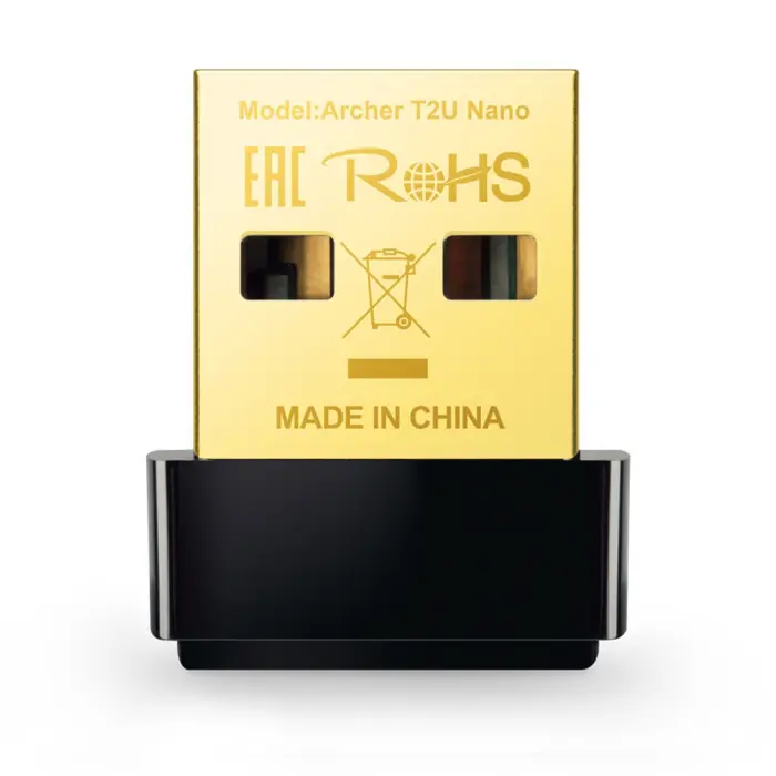 TP-Link AC600 Archer T2U Nano bežični Dual-Band USB2.0 adapter 200Mbps/433Mbps (2.4GHz/5GHz), 802.11a/b/g/n/ac, WPA2/WPA