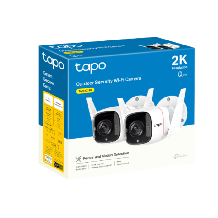 TP-link external Wi-Fi security camera Tapo C310P2 V2 - set of 2 pcs