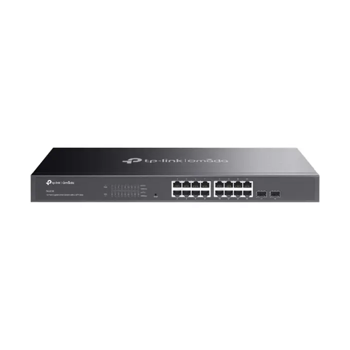 TP-Link Omada JetStream 16-port Gigabit L2+ upravljiv preklopnik (Switch), 16×10/100/1000M RJ45 ports, 2×SFP, 1U 19" rack mount