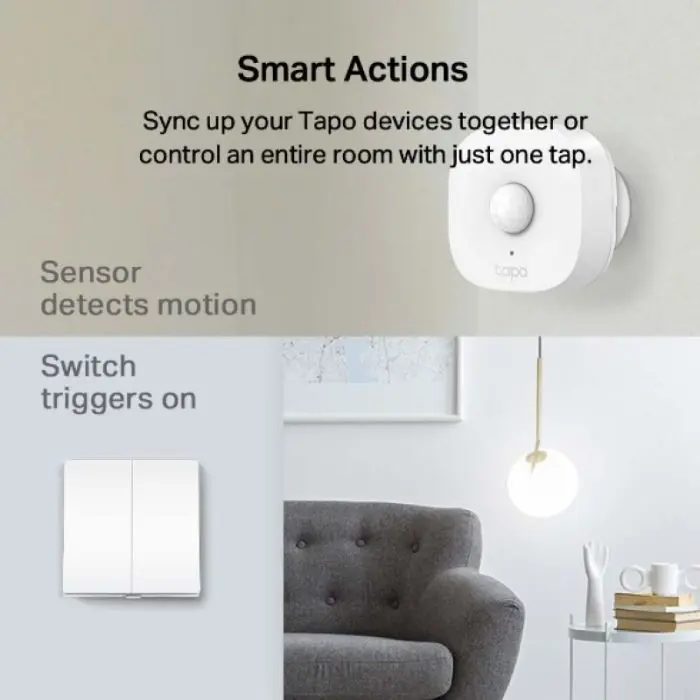 TP-LINK Tapo S220 Smart Light Switch, 2-Gang 1-Way