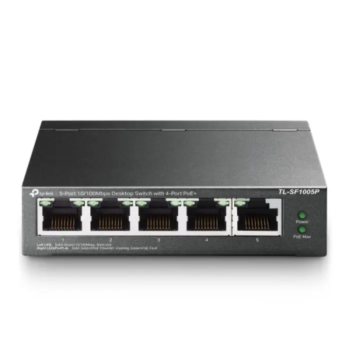 TP-LINK TL-SF1005P 5-port 10/100Mbps switch with 4-Port PoE+