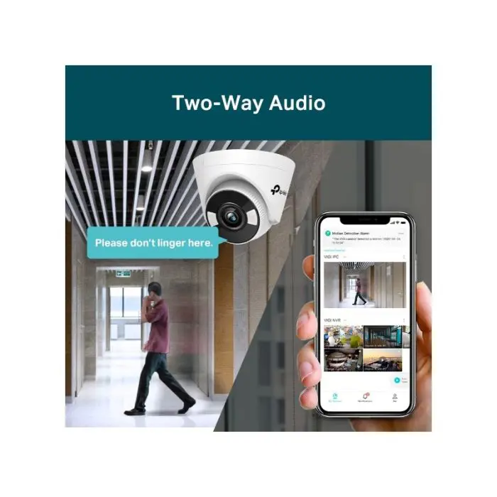 TP-LINK VIGI 4MP Full-Color Turret network camera (up to 2560X1440 H.265+ 30fps)