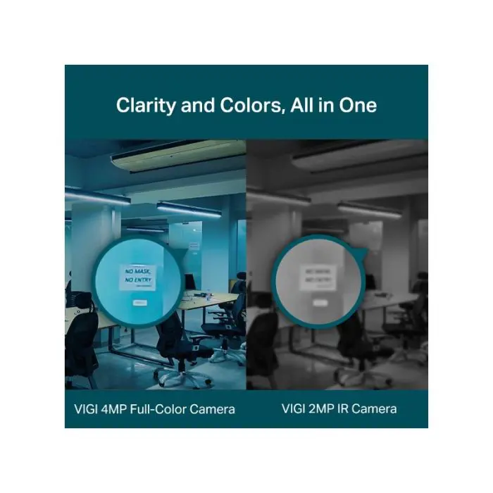 TP-LINK VIGI 4MP Full-Color Turret network camera (up to 2560X1440 H.265+ 30fps)