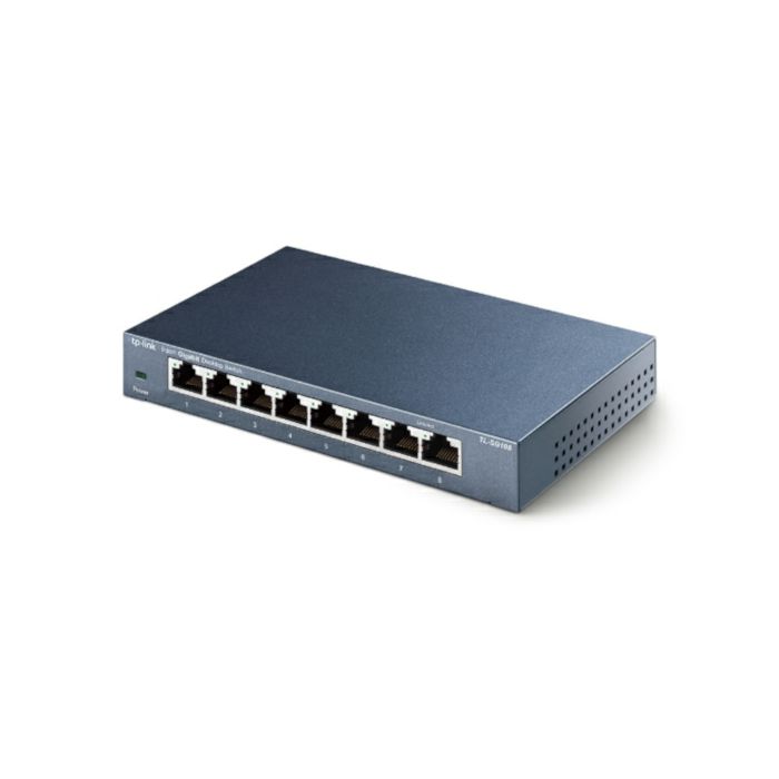 TP-Link TL-SG108, 8-port GbE switch, metalno