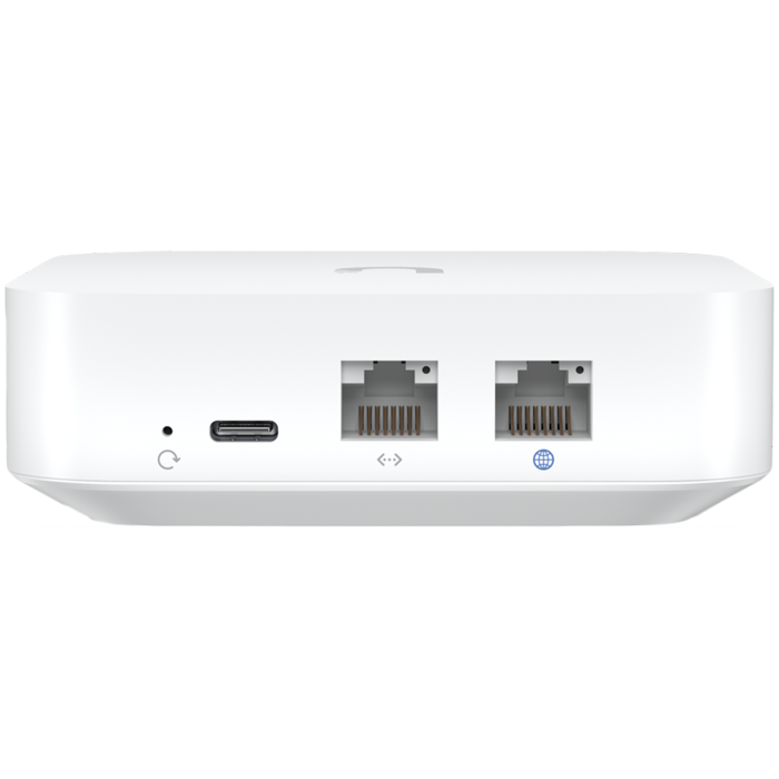 UBIQUITI Gateway Lite; Up to 10x routing performance increase over USG; Managed with a CloudKey, Official UniFi Hosting, or UniFi Network Server; (1) GbE WAN port; (1) GbE LAN port; Compact footprint;