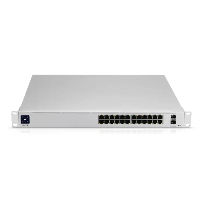 Ubiquiti UniFi Managed 24-port Gigabit Switch, 2×10G SFP+, Rackmount, (USW-PRO-24)