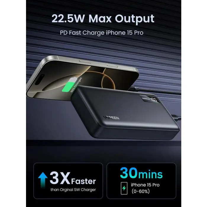 Ugreen 22.5W 20000mAh portable battery