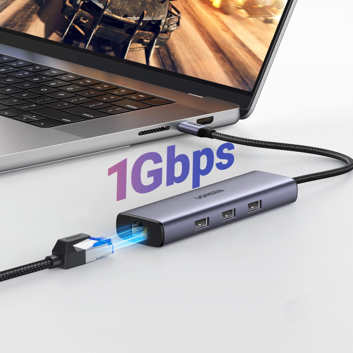 Ugreen 6-in-1 USB-C Hub (100 W PD, 4K@30Hz HDMI)