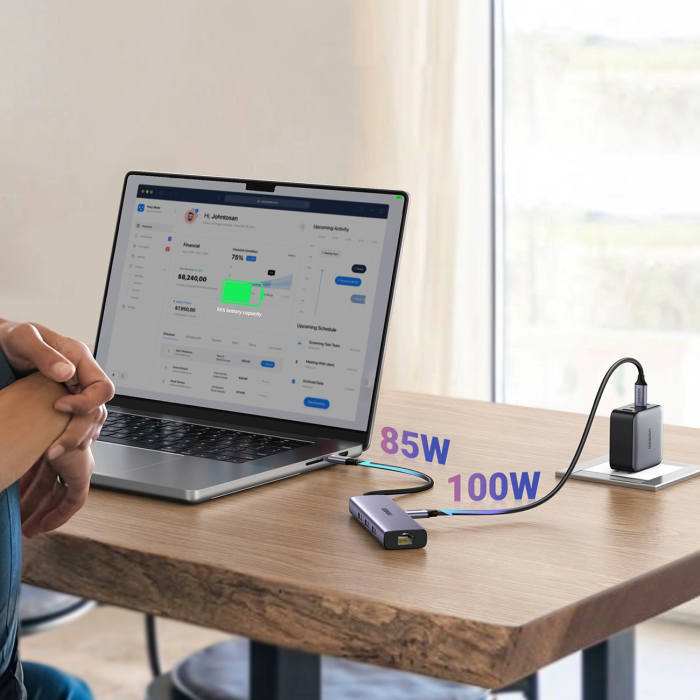 Ugreen 6-in-1 USB-C Hub (100 W PD, 4K@30Hz HDMI)
