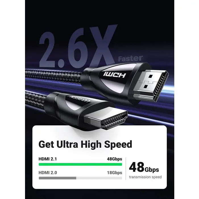 UGREEN 8K HDMI cable 2.1 8K@60Hz 4K@120Hz, 3M