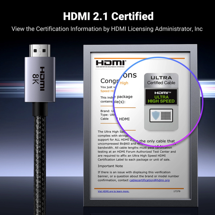 Ugreen 8K Ultra HDMI 2.1 cable - 5M