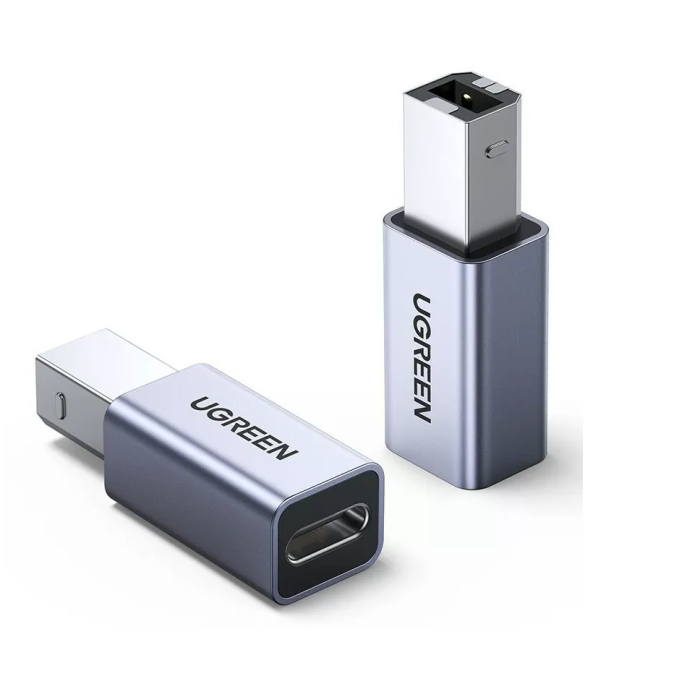 Ugreen adapter USB-C female to USB-B - silver 1pc