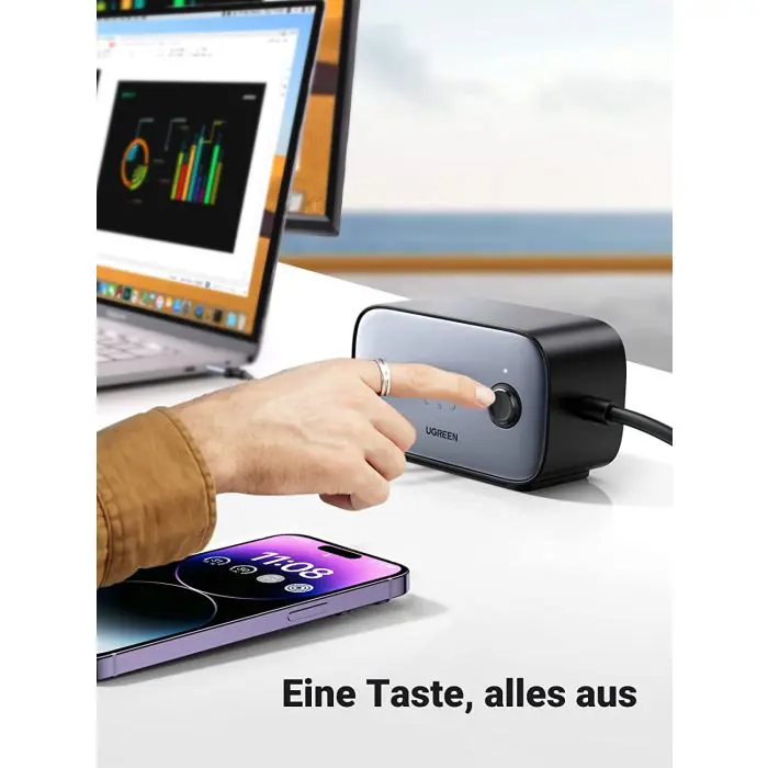 "Ugreen DigiNest Pro 100W USB-C GaN charger"