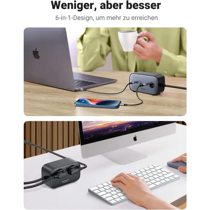 "Ugreen DigiNest Pro 100W USB-C GaN charger"