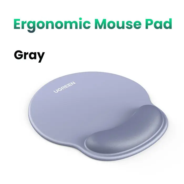 Ugreen ergonomic mouse pad with wrist rest - gray blue
