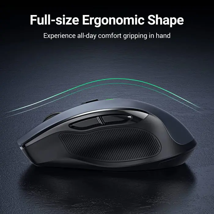 Ugreen ergonomic wireless and silent mouse with side buttons