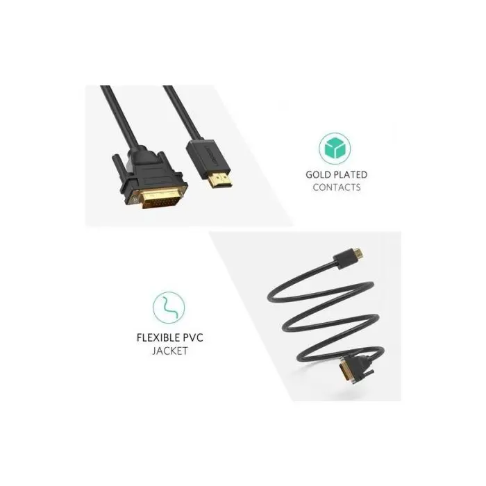 Ugreen HDMI to DVI cable 24 + 1 1m - polybag