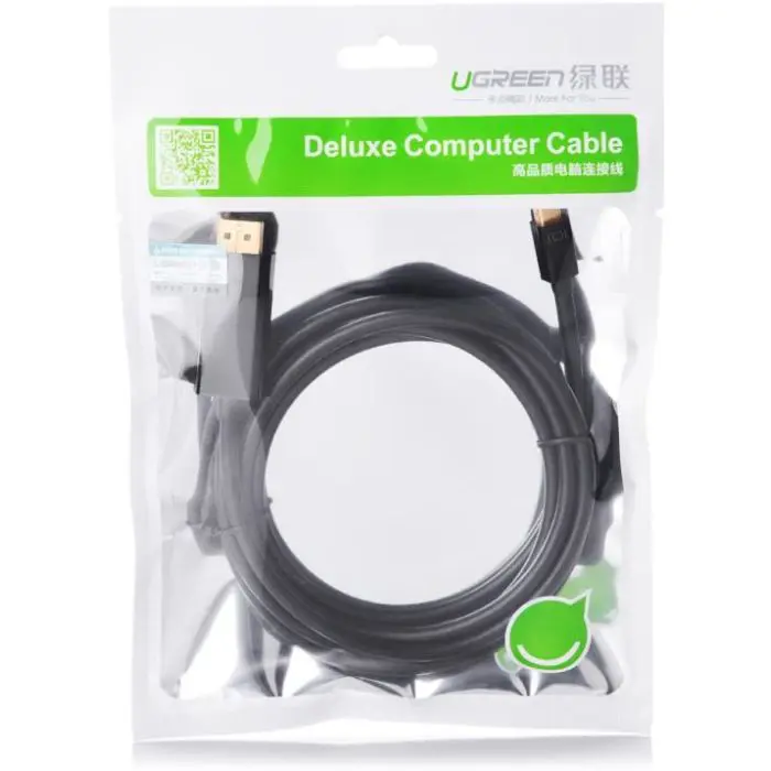 Ugreen Mini DP cable to HDMI 4K 1.5m - polybag