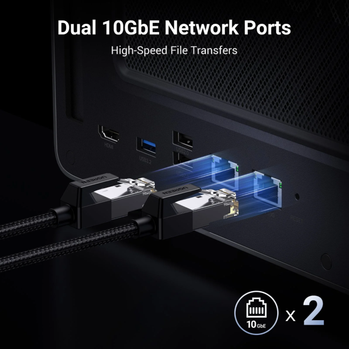 Ugreen NASync DXP8800 Plus for 8+2 drives, Intel i5-1235u, 8GB DDR5, 2x 10Gbe network