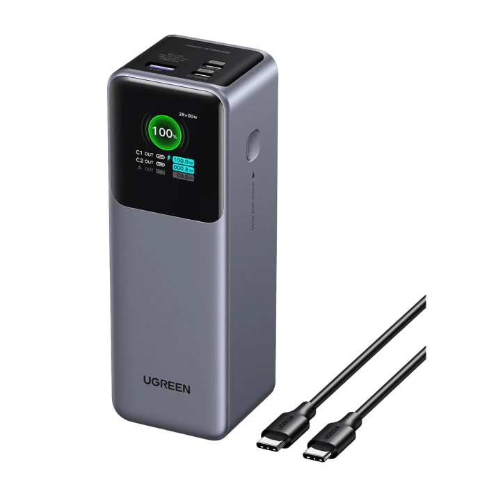Ugreen portable rechargeable battery 25,000mAh, 200W with smart digital display