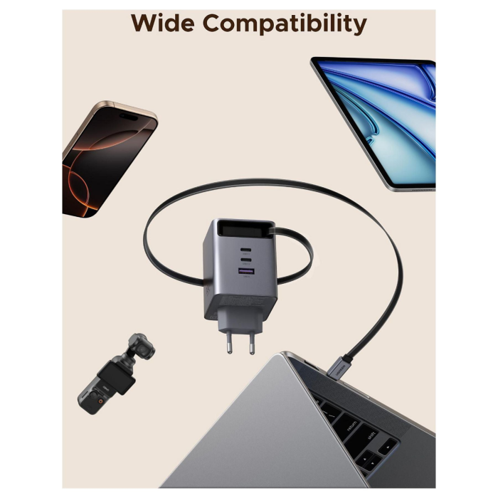 Ugreen Retractable 100W GaN USB-C charger