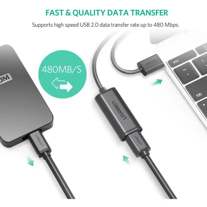 Ugreen USB 2.0 Active extension with 20m - box signal amplifier