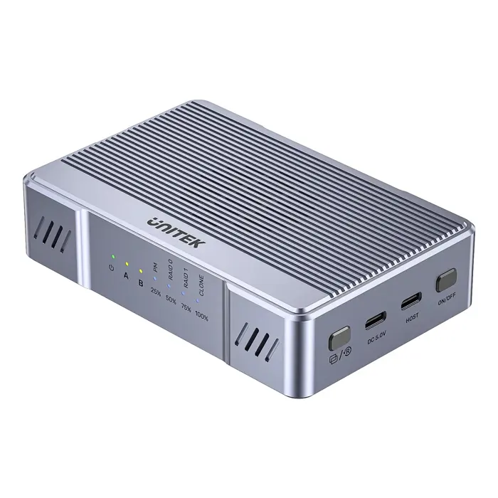 Unitek Kućište 2x M.2 20 Gb/s RAID0, RAID1 + klonowanie