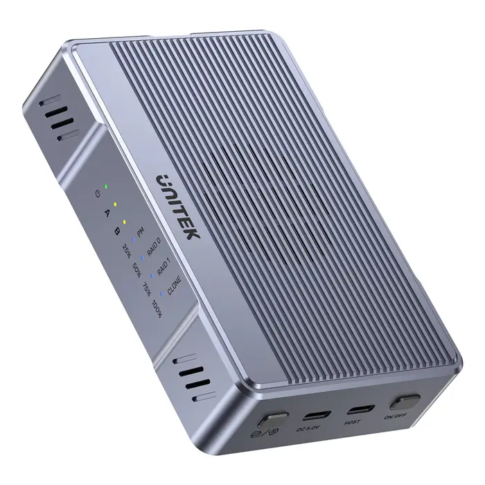 Unitek Kućište 2x M.2 20 Gb/s RAID0, RAID1 + klonowanie
