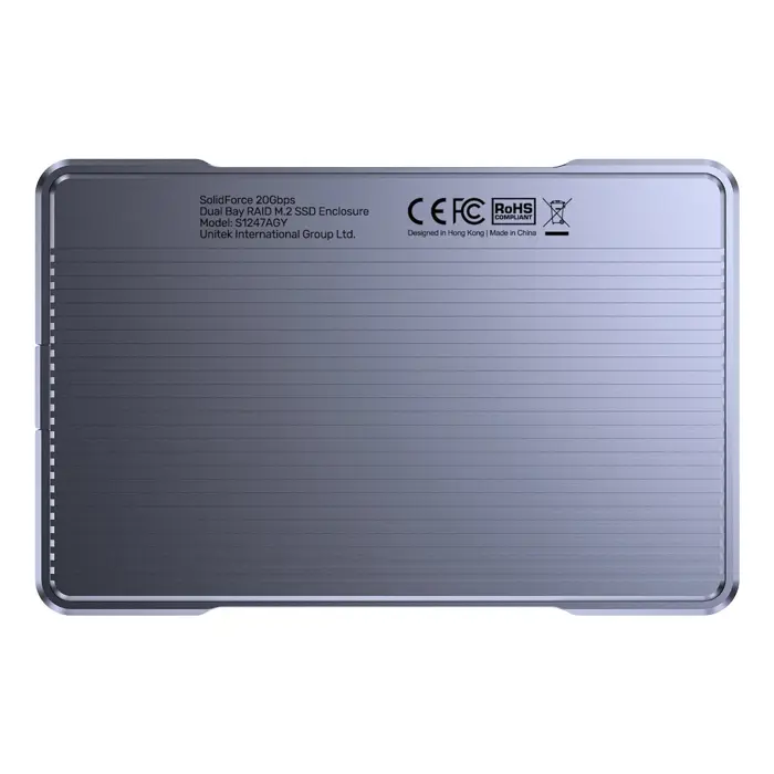Unitek Kućište 2x M.2 20 Gb/s RAID0, RAID1 + klonowanie
