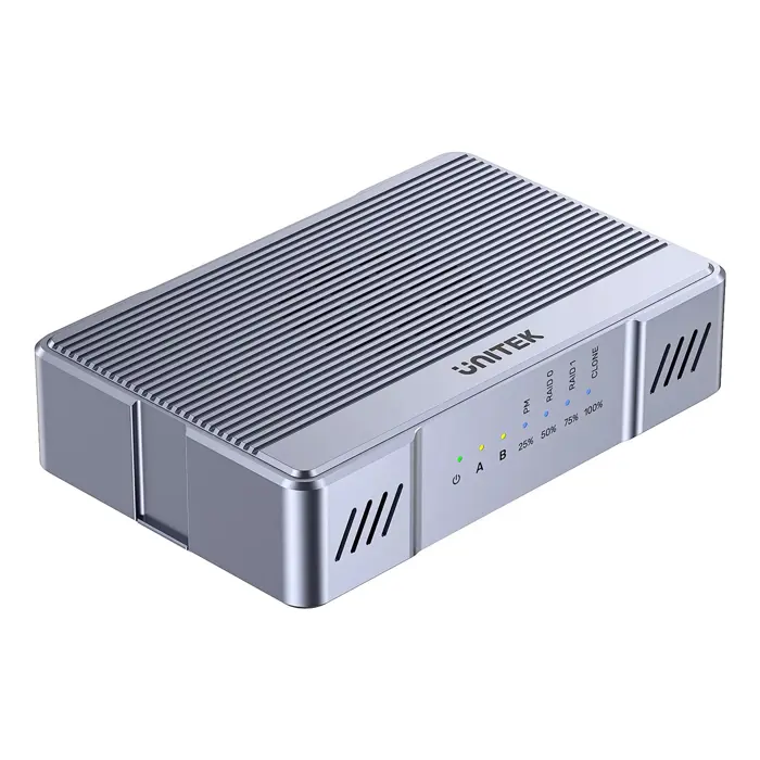 Unitek Kućište 2x M.2 20 Gb/s RAID0, RAID1 + klonowanie