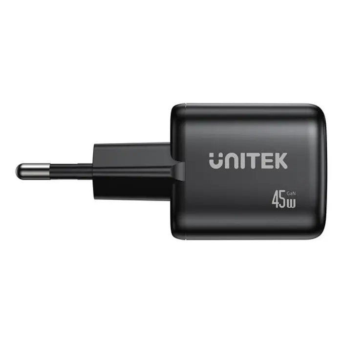 UNITEK WALL CHARGER 2X GAN 45W, 2XUSB-C PD 3.0, QC