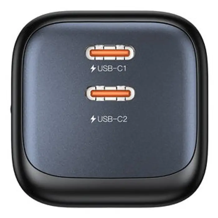 UNITEK WALL CHARGER 2X GAN 45W, 2XUSB-C PD 3.0, QC