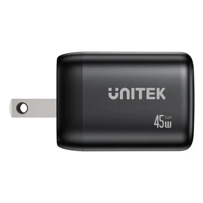 UNITEK WALL CHARGER 2X GAN 45W, 2XUSB-C PD 3.0, QC