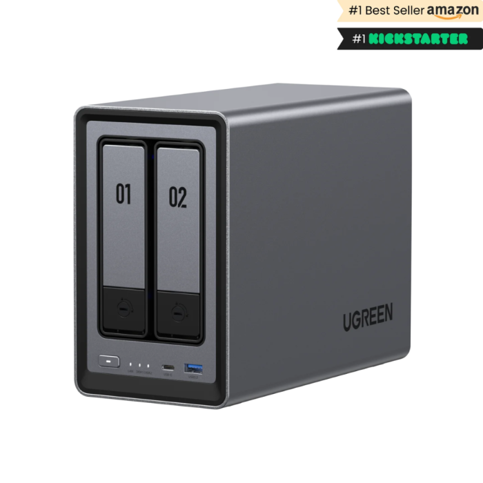 URGREEN NASYNC DXP2800 for 2+2 disks, Intel N100, 8GB DDR5, 2.5GBE Network