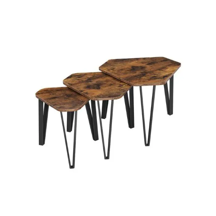 VASAGLE Rustic table set LNT14BX