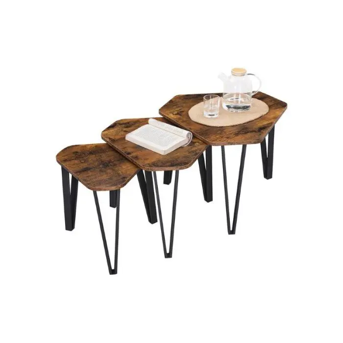VASAGLE Rustic table set LNT14BX