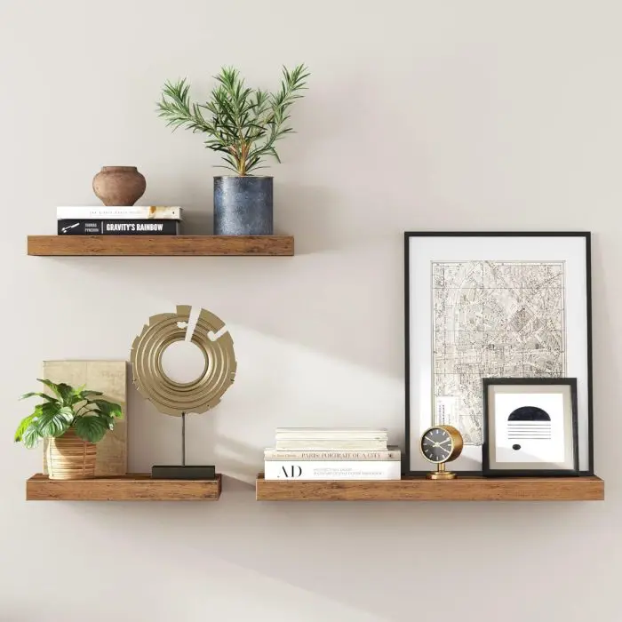 VASAGLE stenska plavajoča polica