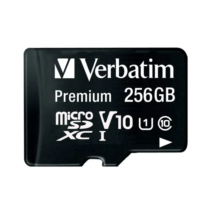 Verbatim memorijska kartica Micro Secure Digital Premium (XC/UHS1) 256GB Class 10 Card + adapter