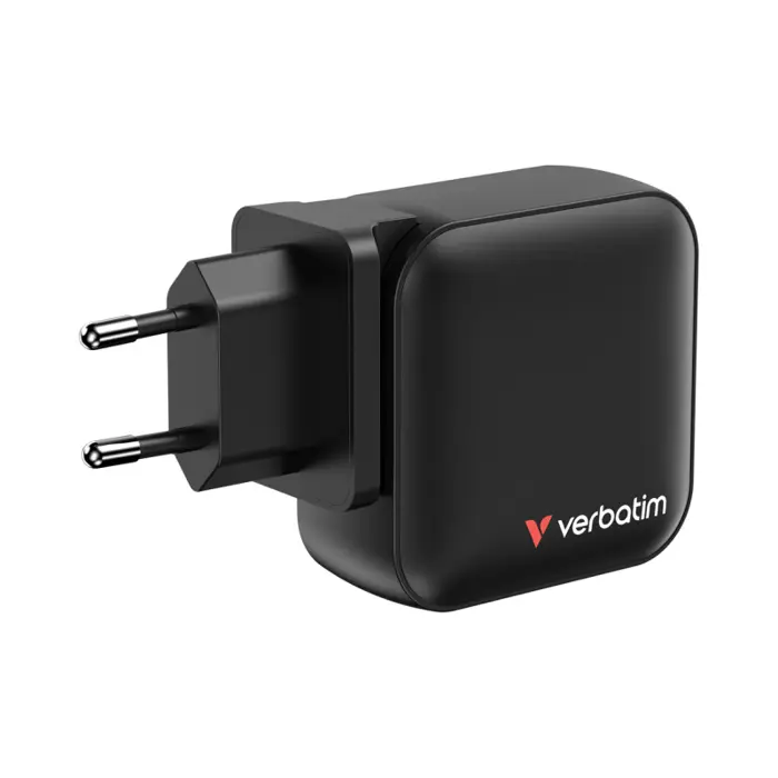 Verbatim Mini GaN zidni punjač 100 W, PD, QC 3.0, 3xUSB-C, 1 x USB-A